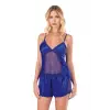ieg™ Saks Saten Babydoll Şort Takımı