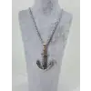 IEG - Üç Boyutlu Çapa Figürlü Çelik Erkek Kolye
