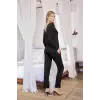 ieg™ Uzun Kollu Dantelli ve Dekolteli Pijama Takımı