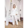 ieg™ Uzun Kollu Önü Düğmeli Gömlek Yaka Pijama Takımı