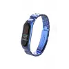 ieg™  Xiaomi Mi Band 4 Metal Baklalı Kordon - Mavi