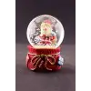 Yeni Yıl Hediye Torbalı Noel Baba Temalı Mini Boy Kar Küresi 6,5 cm