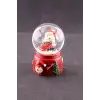 Yeni Yıl Noel Baba Temalı Mini Boy Işıklı Kar Küresi 6,5 cm A