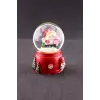 Yeni Yıl Noel Baba Temalı Mini Boy Işıklı Kar Küresi 6,5 cm A