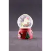 Yeni Yıl Noel Baba Temalı Mini Boy Işıklı Kar Küresi 6,5 cm A