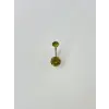 IEG - Yeşil Taşlı Göbek Piercing
