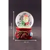 Yılbaşı 2023 Noel Baba ve Çam Ağacı Mini Boy Kar Küresi 6,5 cm