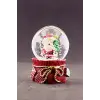 Yılbaşı 2023 Noel Baba ve Çam Ağacı Mini Boy Kar Küresi 6,5 cm