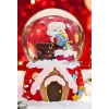 Yılbaşı 2025 Noel Baba Hediyeleri 13 cm Orta Boy Işıklı Müzikli Kar Küresi 59B
