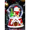 Yılbaşı 2025 Noel Baba Temalı 13 cm Orta Boy Işıklı Müzikli Kar Küresi 59A