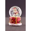 Yılbaşı Hediyeleri Temalı  Noel Baba Mini Boy Işıklı Kar Küresi 6,5 cm 1