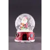 Yılbaşı Yeni Yıl Noel Baba Temalı Orta Boy Işıklı Kar Küresi 9 cm A