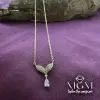 IEG - Zirkon Su Damlası Taşlı Kanat Kolye