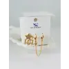 IEG - Zirkon Taşlı Üçlü Kombin Küpe