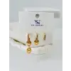 IEG - Zirkon Taşlı Üçlü Kombin Küpe