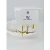 IEG - Zirkon Taşlı Üçlü Kombin Küpe