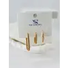 IEG - Zirkon Taşlı Üçlü Kombin Küpe