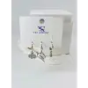 IEG - Zirkon Taşlı Üçlü Kombin Küpe