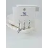 IEG - Zirkon Taşlı Üçlü Kombin Küpe