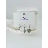 IEG - Zirkon Taşlı Üçlü Kombin Küpe