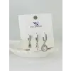 IEG - Zirkon Taşlı Üçlü Kombin Küpe