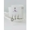 IEG - Zirkon Taşlı Üçlü Kombin Küpe