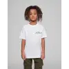 iegiyim™ Çocuk Unisex Baskılı T-Shirt - Beyaz