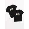 iegiyim™ Çocuk Unisex Baskılı T-Shirt - Siyah