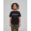 iegiyim™ Çocuk Unisex Baskılı T-Shirt - Siyah