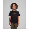 iegiyim™ Çocuk Unisex Baskılı T-Shirt - Siyah