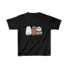 iegiyim™ Çocuk Unisex Baskılı T-Shirt - Siyah