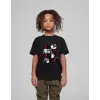 iegiyim™ Çocuk Unisex Baskılı T-Shirt - Siyah