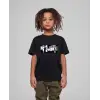 iegiyim™ Çocuk Unisex Baskılı T-Shirt - Siyah