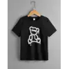 iegiyim™ Çocuk Unisex Baskılı T-Shirt - Siyah