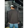 iegiyim™ Erkek Bisiklet Yaka 3 iplik Pamuklu Basic SweatShirt  - Antrasit