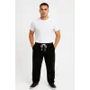 iegiyim™ Erkek Fitilli Kadife Cepli Buggy Pantolon Oversize Rahat Kalıp - Siyah