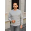 iegiyim™ Erkek Fitilli Triko Kazak 2’li Set Siyah Gri Kalın Dokuma Pamuklu Regular Fit Bisiklet