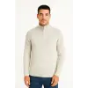 iegiyim™ Erkek Fitilli Triko Kazak 3’lü Set Mint Yeşili Siyah Bej Kalın Dokuma Pamuklu Regular Fit