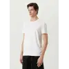 iegiyim™ ERKEK  Tişört Basic Bisiklet Yaka Regular Kısa kol T-Shirt - Beyaz