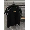 iegiyim™ Erkek Tişört Karoyaka Dikişli Oversize T-Shirt - Siyah