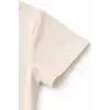 iegiyim™ Genç Kız Çocuk V Yaka Tişört Model - Taş