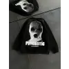 iegiyim™ Kadın 3 iplik Kışlık Bisiklet Yaka Baskılı SweatShirt - Siyah