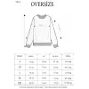iegiyim™ Kadın 3 İplik Pamuklu Bisiklet Yaka Baskılı SweatShirt - Siyah