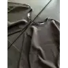 iegiyim™ Kadın Bisiklet Yaka 3 İplik Pamuklu Basic SweatShirt - Füme