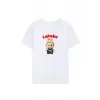 iegiyim™ Kız Labubu Çocuk Baskılı T-Shirt - Beyaz