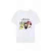 iegiyim™ Kız Labubu Çocuk Baskılı T-Shirt - Beyaz
