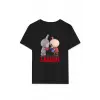 iegiyim™ Kız Labubu Çocuk Baskılı T-Shirt - Siyah