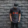 iegiyim™ Mickey Mouse Graffiti Baskılı Unisex Siyah Oversize Tişört - 24/1 Penye