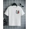 iegiyim™ Unisex Çocuk Baskılı T-Shirt - Beyaz