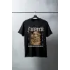 iegiyim™ Unisex Oversize 24/1 Penye DTF Baskılı Tişört - DTF101